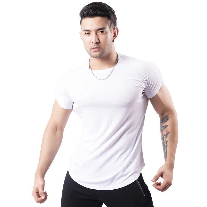 Men's Breathable Cotton Sports T-Shirt