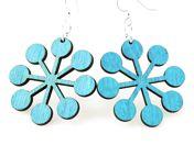 Snowflake Circle Earrings # 1124 | Red Sunflower