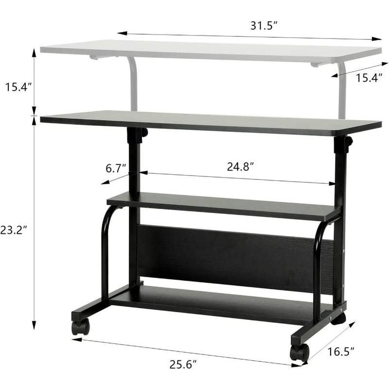 Compact & Adjustable Multipurpose Standing Desk for Small Spaces