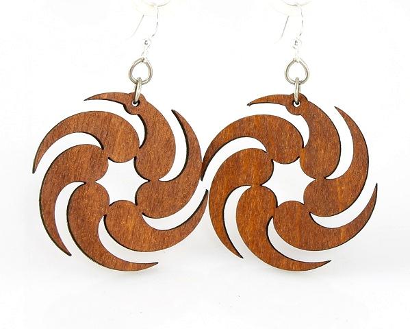 Fireball Earrings # 1146 | Red Sunflower