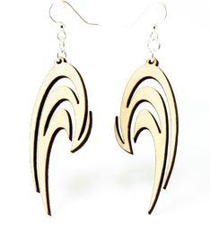 Swoosh Earrings # 1159 | Red Sunflower