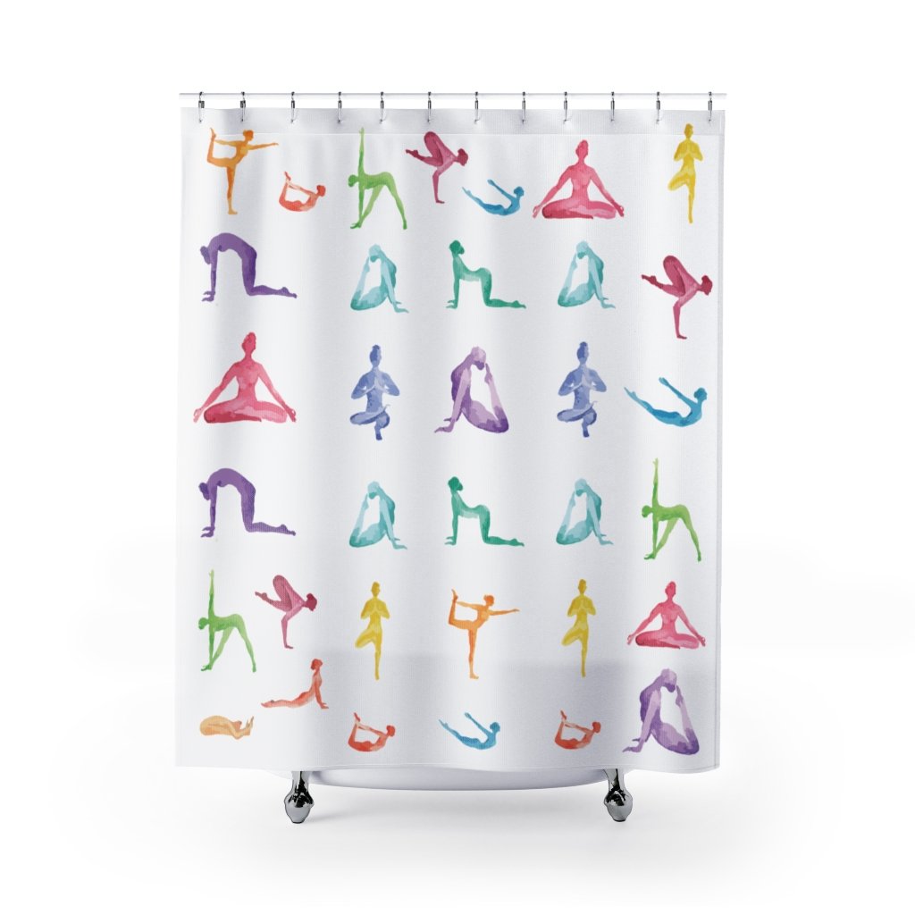 Yoga Sanctuary Shower Curtains | Yellow Pandora