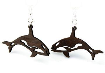 Killer Whale Earrings # 1177 | Red Sunflower