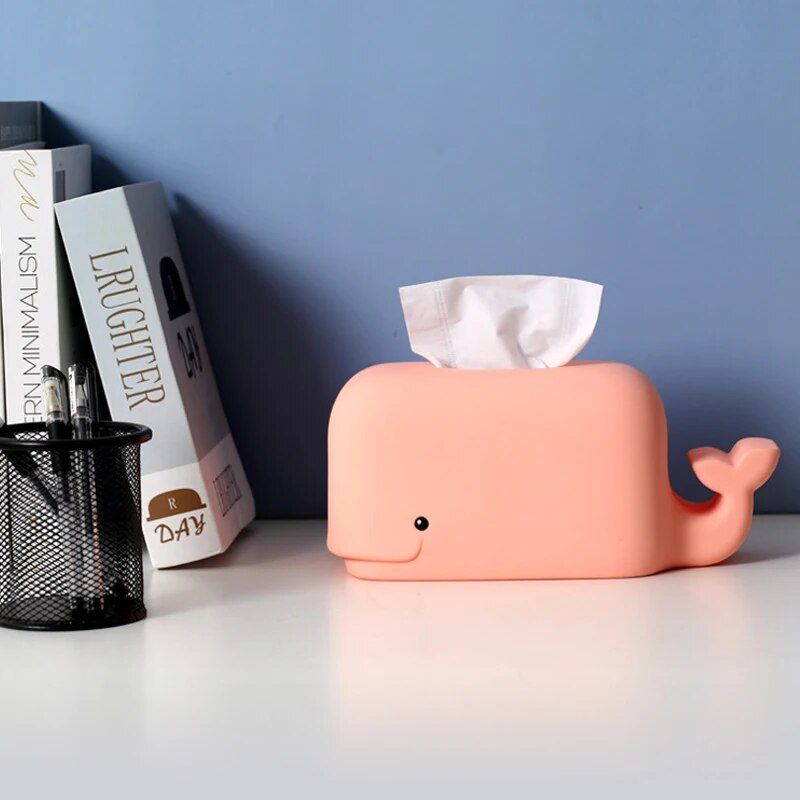 Creative Silicone Tissue Box with Mobile Phone Stand