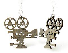 Movie Camera Earrings # 1191 | Red Sunflower