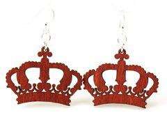 Crown Earrings # 1193 | Red Sunflower