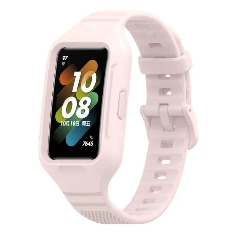 Waterproof Silicone Watch Strap for Smart Fitness Bands – Vibrant & Durable