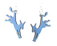 Democratic Donkey Earrings # 1220 | Red Sunflower