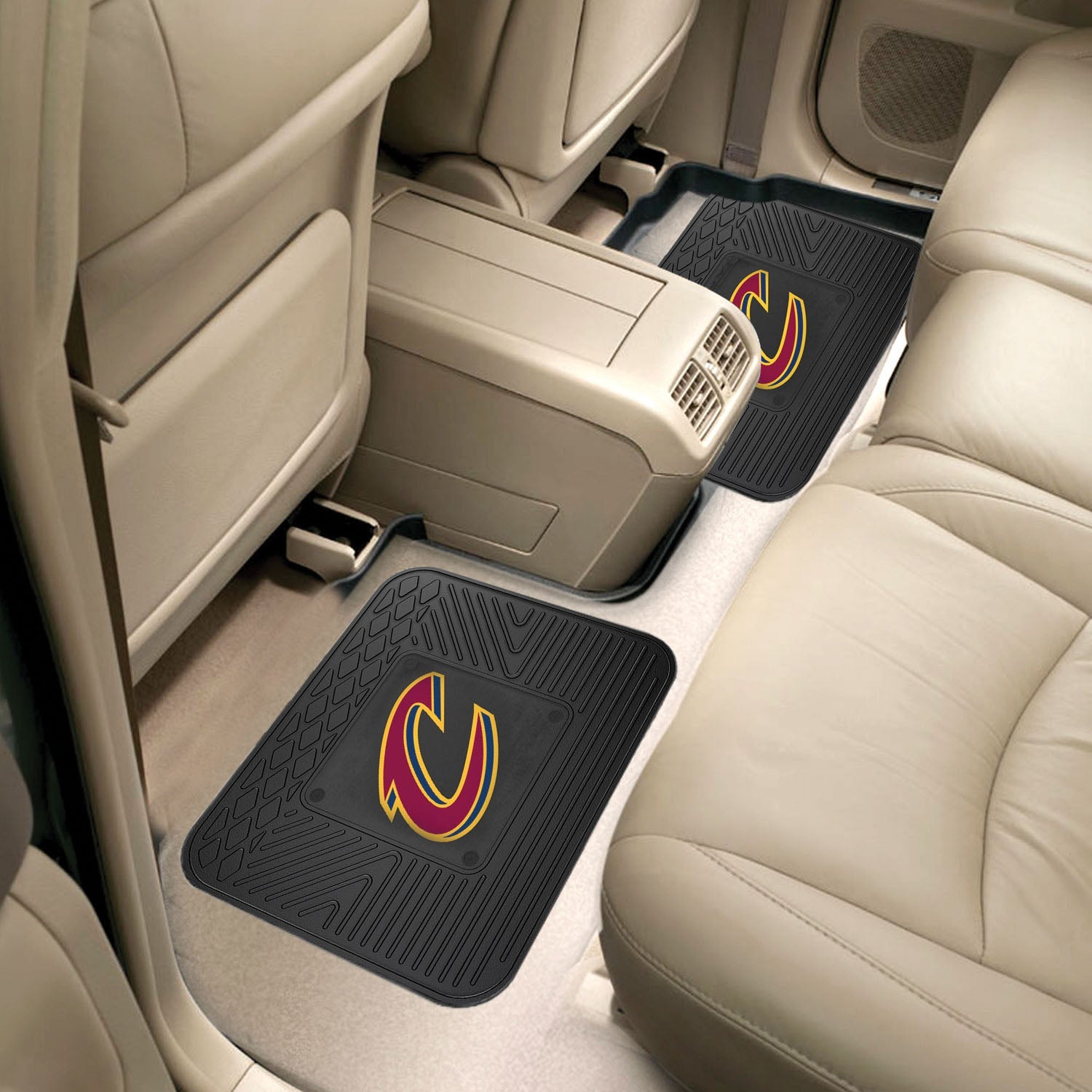 FANMATS 12367 NBA - Cleveland Cavaliers Utility Car Mat - 2 Piece