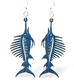 Sword Fish Earrings # 1237 | Red Sunflower