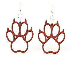 Bear Claw Earrings # 1245 | Red Sunflower