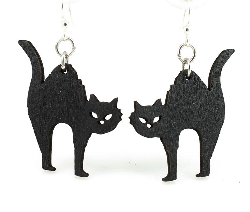 Halloween Cat Earrings # 1247 | Red Sunflower