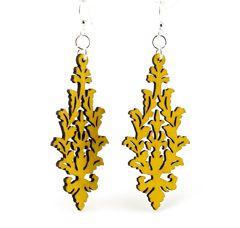 Leaf Cluster Earrings # 1262 | Red Sunflower