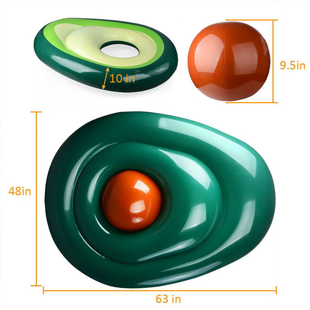 Inflatable Avocado Pool Float Pool Swimming Float Swimming Ring Pool