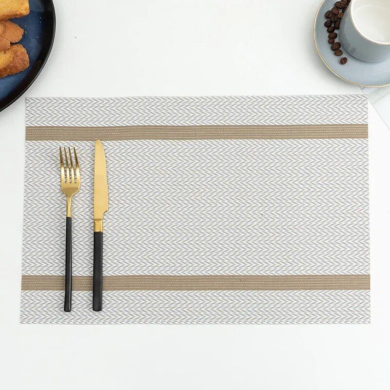 Elegant Polyester Placemats for Dining - Durable, Eco-Friendly Table Mats for Home & Party Decor