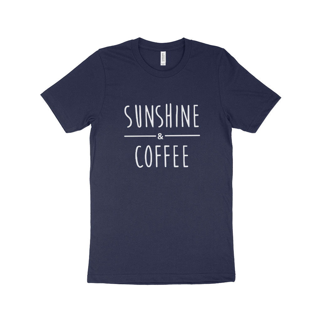 Sunshine and Coffee Unisex Jersey T-Shirt Made in USA