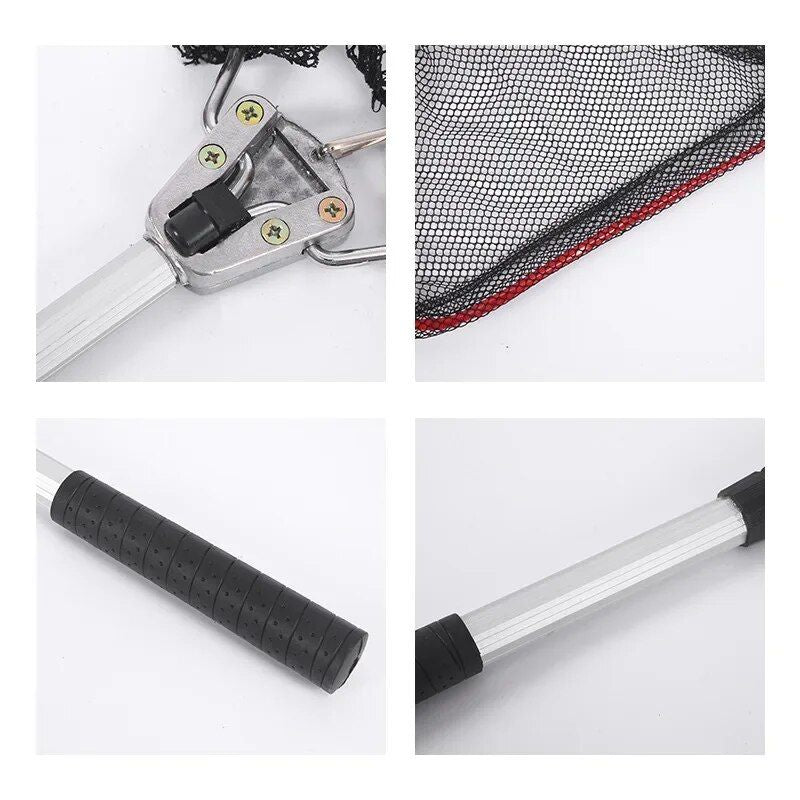 Portable Aluminum Triangular Fishing Net - Collapsible & Retractable