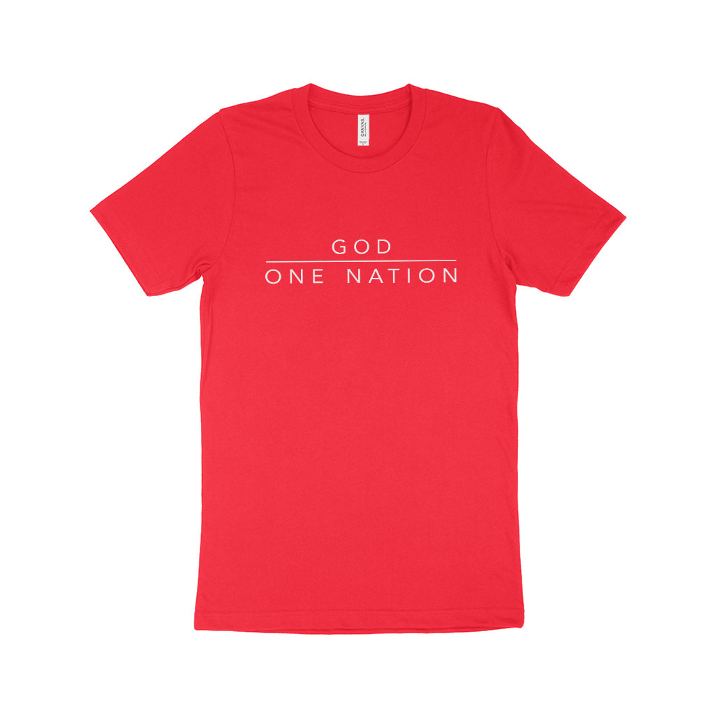 God One Nation Unisex Jersey T-Shirt Made in USA