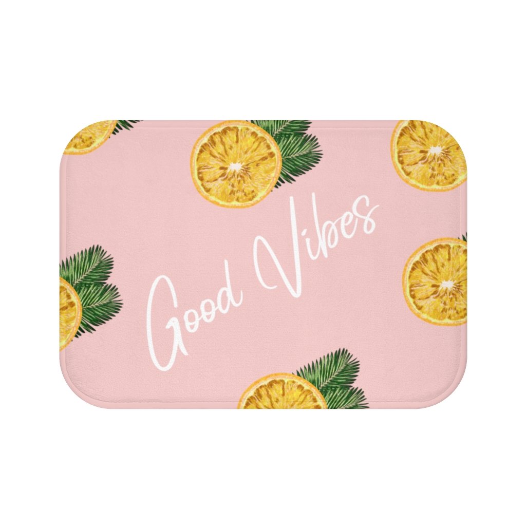 Good Vibes Lemon Bath Mat