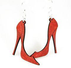 High Heel Earrings # 1318 | Red Sunflower