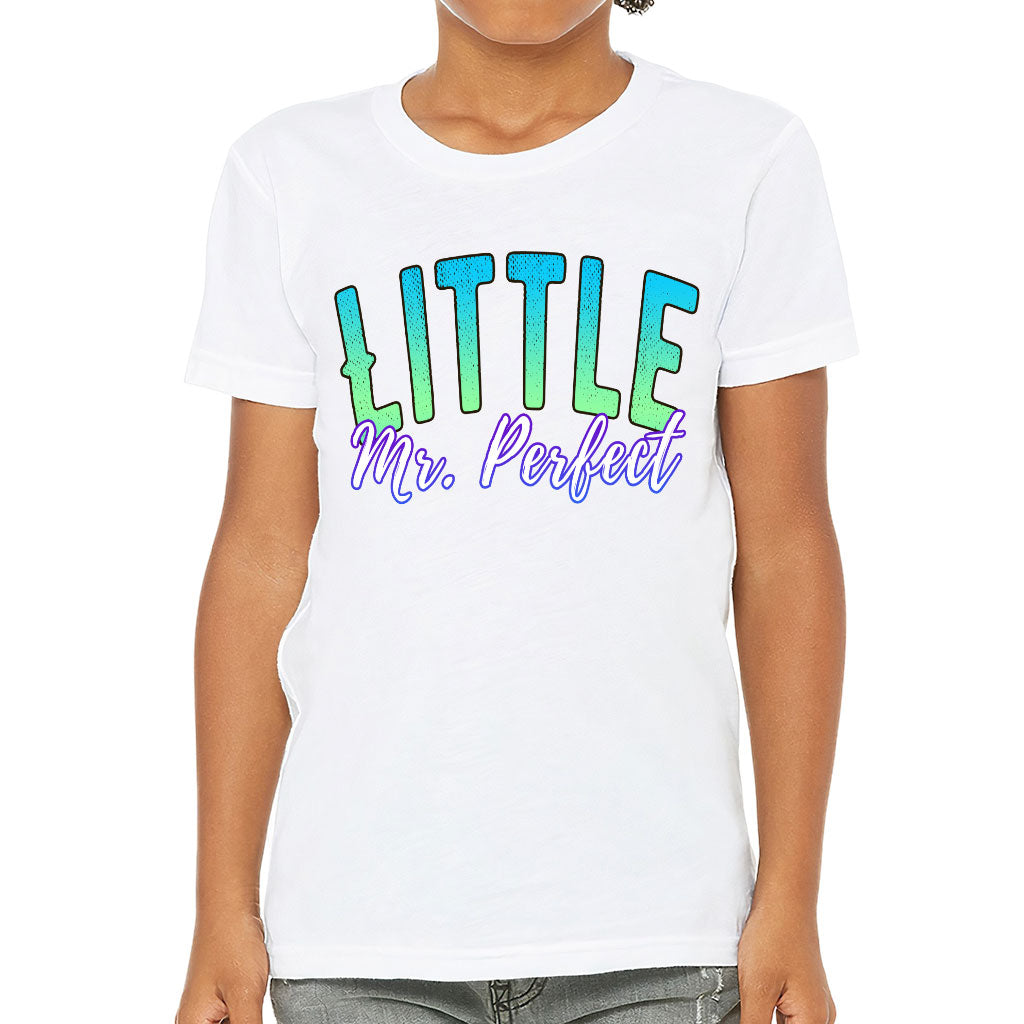 Mr Perfect Kids' T-Shirt - Funny T-Shirt - Cool Design Tee Shirt for Kids