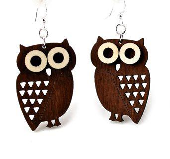 Little Hoot Owl Earrings # 1363 | Red Sunflower