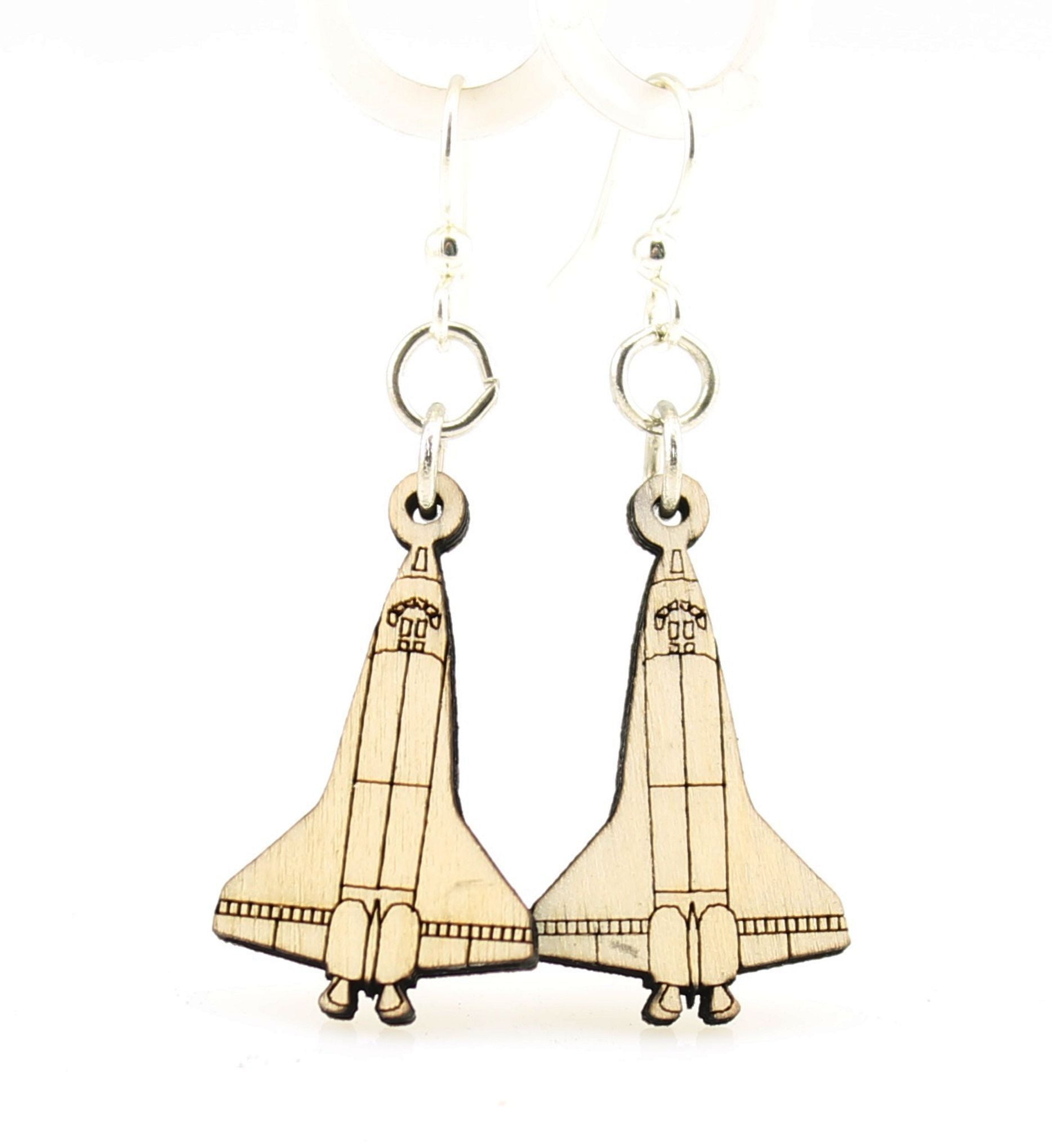 Space Shuttle Earrings # 1387 | Red Sunflower