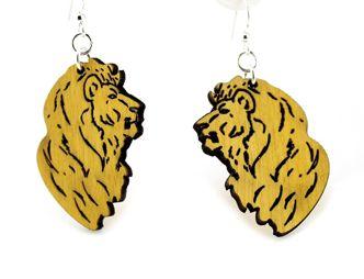 Detailed Lion Earrings # 1390 | Red Sunflower