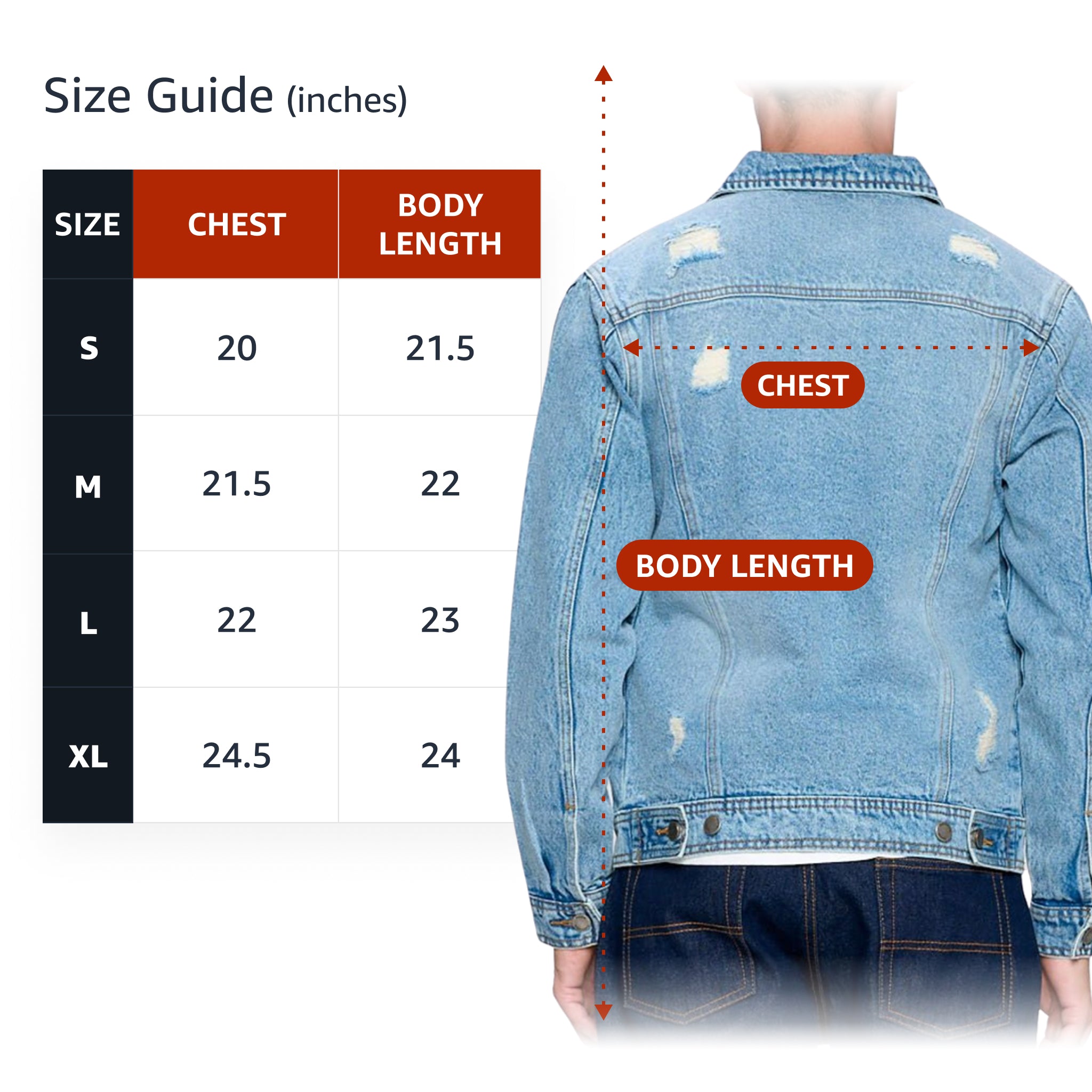 Fire Graphic Men's Distressed Denim Jacket - Cool Design Denim Jacket for Men - Illustration Denim Jacket