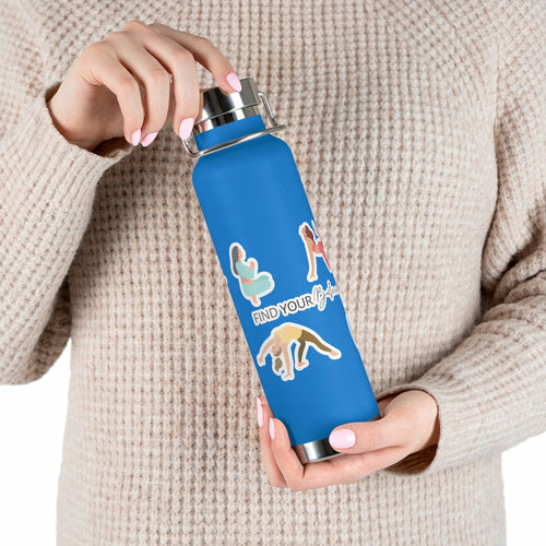 Yoga Poses Find Your Balance Insulated Bottle 22oz