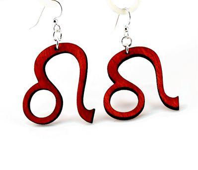 Leo Earrings # 1400 | Red Sunflower