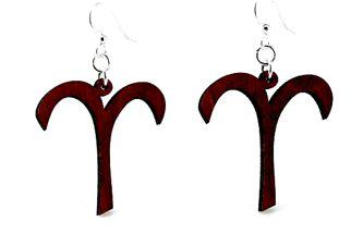 Aries Earrings # 1404 | Red Sunflower