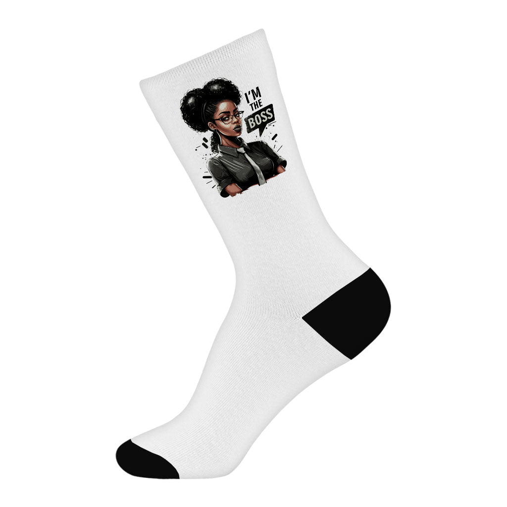 Cute Anime Girl Socks - Printed Novelty Socks - Themed Crew Socks