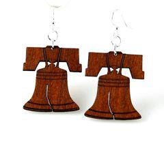 Liberty Bell Earrings # 1438 | Red Sunflower