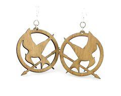 Mocking Jay Earrings # 1441 | Red Sunflower