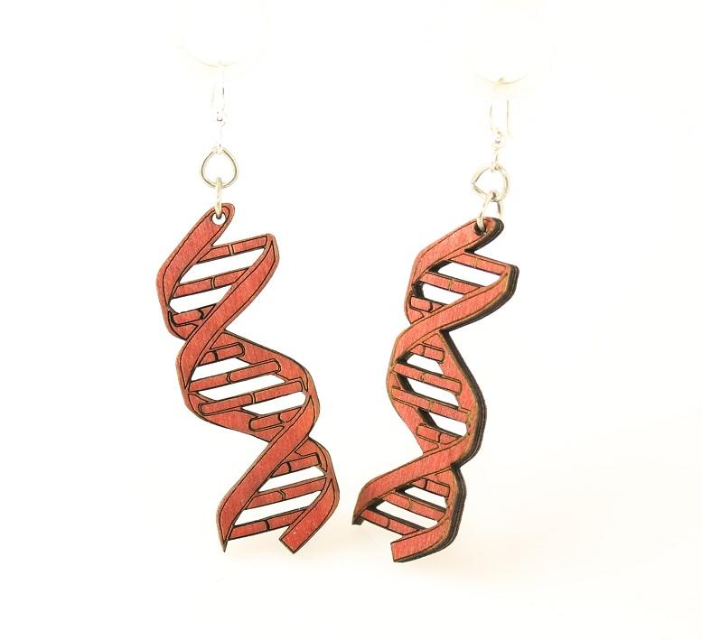 Double Helix Earrings # 1452 | Red Sunflower