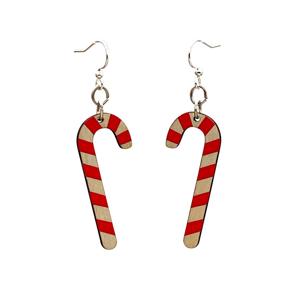 Candy Cane Earrings # 1454 | Red Sunflower