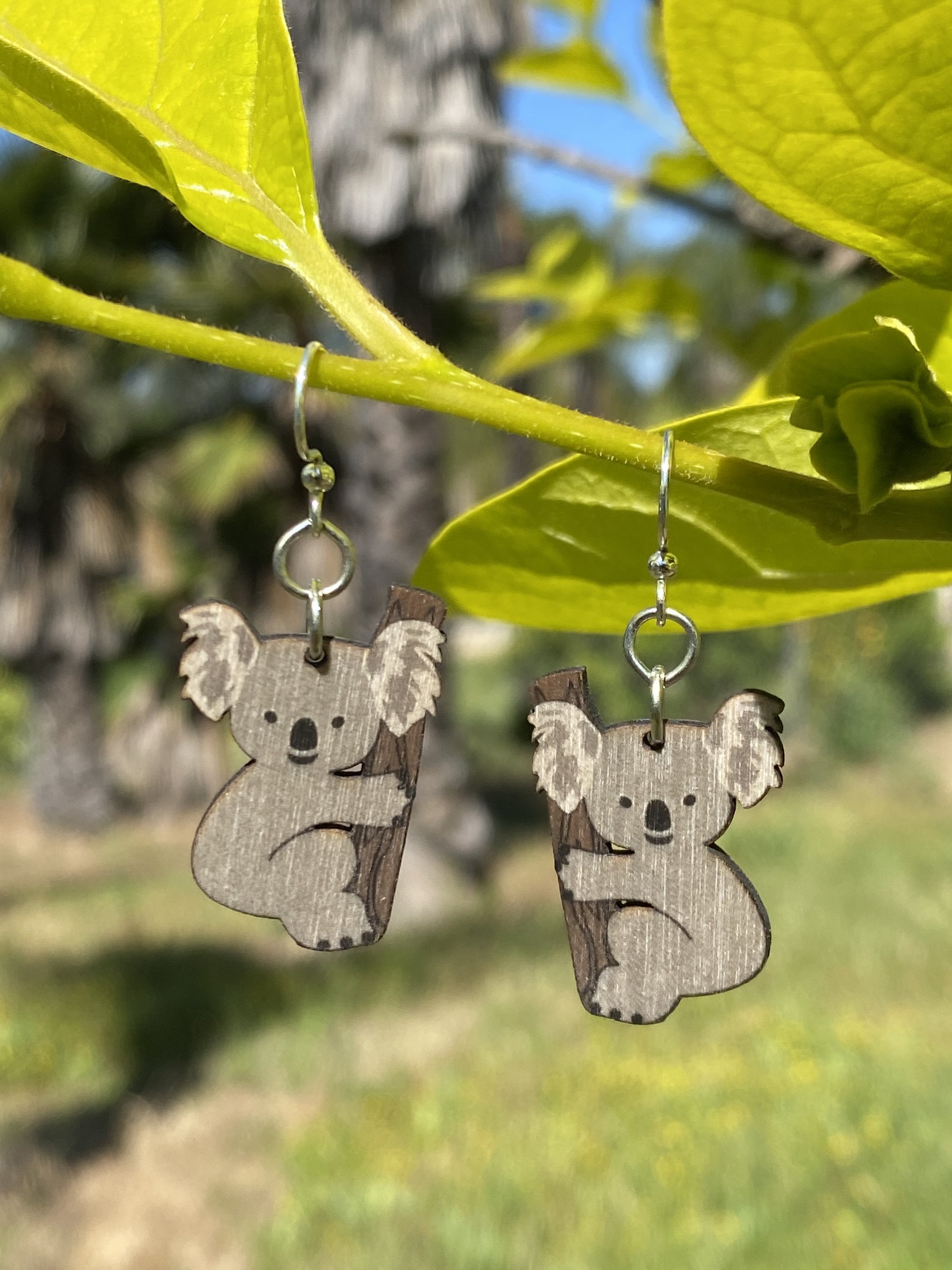 Koala Earrings # 1466 | Red Sunflower