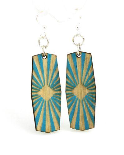 Starburst Earrings # 1471 | Red Sunflower