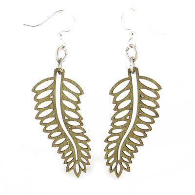 Open Fern Earrings #1486 | Red Sunflower