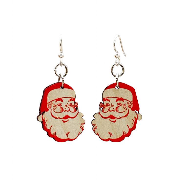 Santa Claus Earrings #1496 | Red Sunflower