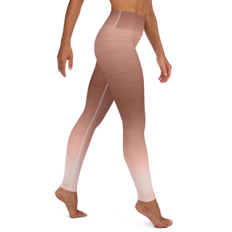 High Waist Rose Gold Ombre Leggings