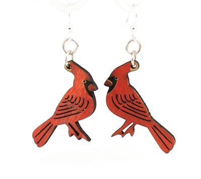 Cardinal Earrings #1503 | Red Sunflower