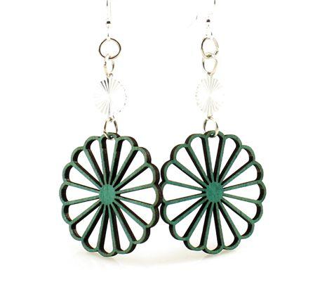 Pinwheel Earrings #1505 | Red Sunflower