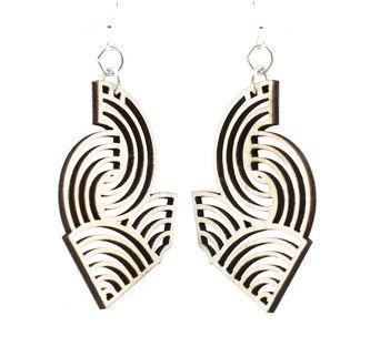 Air Wave Earrings # 1509 | Red Sunflower