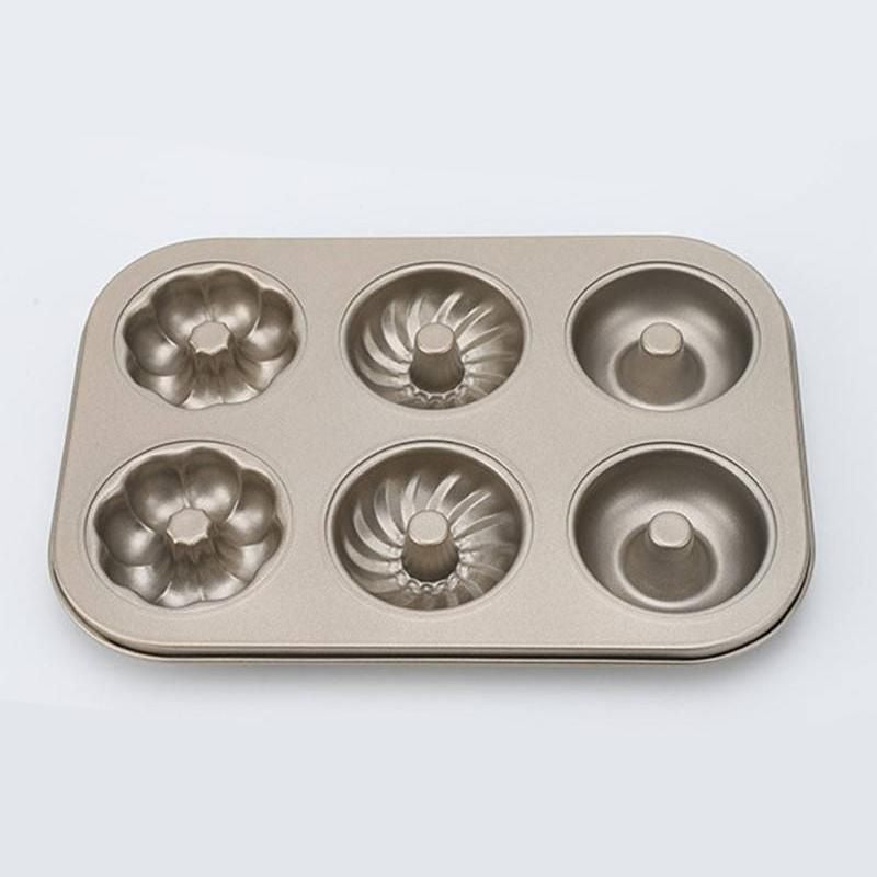 6-Hole Non-Stick Cartoon Cake & Muffin Baking Pan