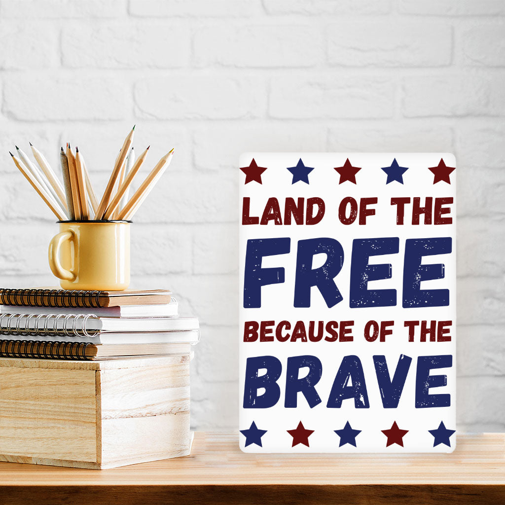 Land Of the Free Metal Photo Prints - Patriotic Decor Pictures - Best Print Decor Pictures