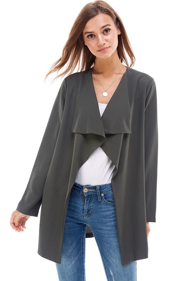 Flowy easy trench jacket