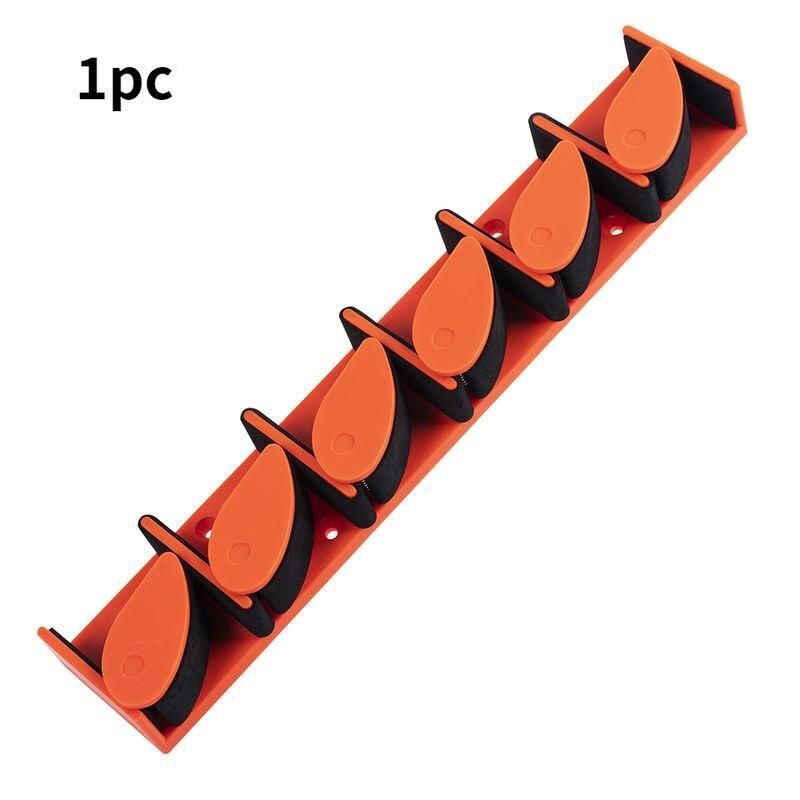 Wall-Mounted 6-Rod Fishing Pole Rack