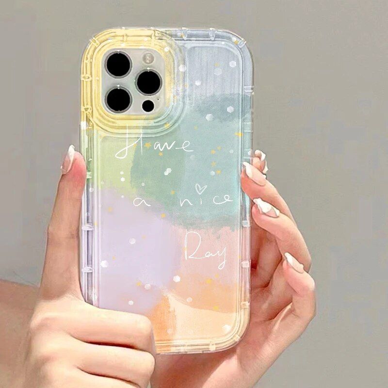 Love Heart Transparent Phone Case for Various Samsung Models